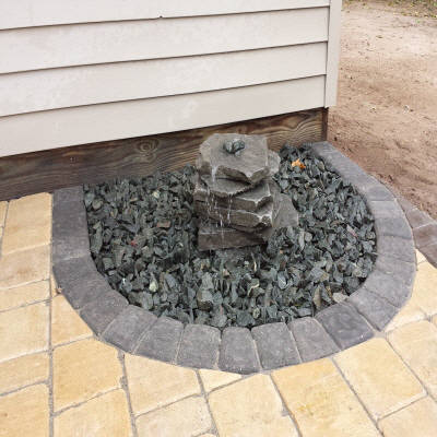 Water feature by Landscape Medics of Green Bay
